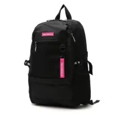 newbalance ピンクロゴブラックリュック　30L