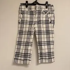 バーバリーブルーレーベル　クロップドパンツレディース