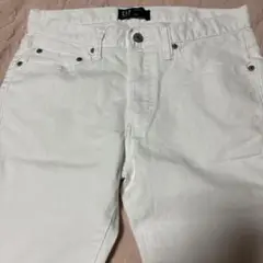 レディースGAP ホワイト スリムデニムパンツ 29×30