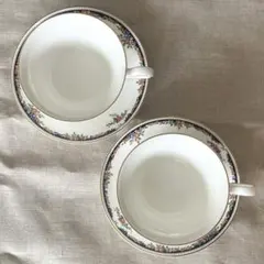 WEDGWOOD オズボーン ティーカップ&ソーサー 2客セット