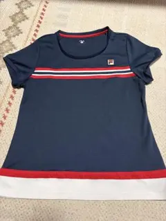 FILA テニスウェア 半袖 ネイビー Lサイズのサムネイル