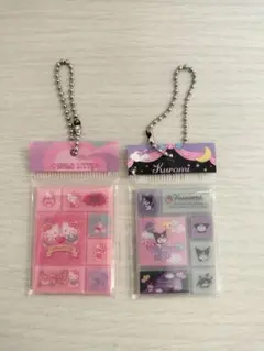 サンリオ タイルシール ミニチュアチャーム キティ・クロミ