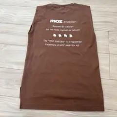 moz sweden ノースリーブTシャツ ブラウン