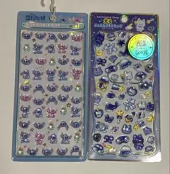 ボンボンドロップシール ミニ スティッチ 光る ジュエルプチドロップ シール