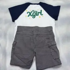 X-girl カーゴショートパンツ　Tシャツ