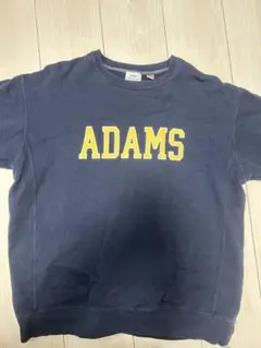 coen ADAMSロゴ ネイビー トレーナー