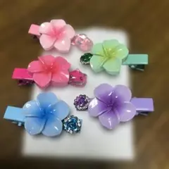 花形ヘアクリップ5個セット