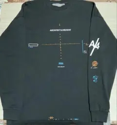 A4A/エーフォーエー/Earth クルーネックスウェット ブラック ロンT⭐︎