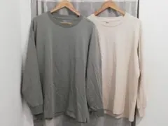 【2枚セット】UNIQLO エアリズムコットンUVカット長袖Tシャツ XL