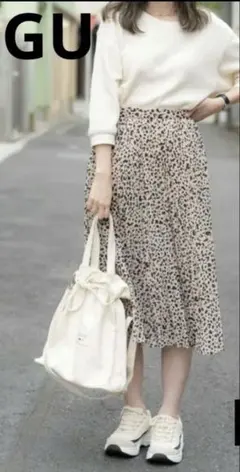 GU レオパード柄 スカート