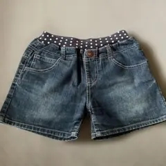 デニムハーフパンツ ダークブルー