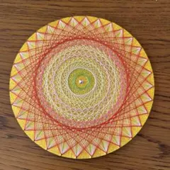 釘を使わない糸かけ曼荼羅