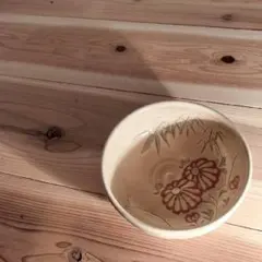 古美術 鉄絵 花文 茶碗 陶器 抹茶碗 - メルカリ