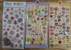 ぷくぷくシール、立体シール