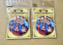 ONE PIECE 麦わらストア　ホログラム缶バッジ　バギー　2点セット