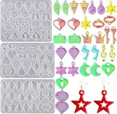 シリコンモールド　チャーム型　ミニ　アクセサリー　ハンドメイド　パーツ