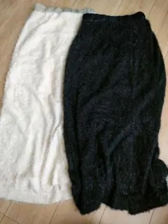 しまむら tal. by yumi.　ラメシャギースカート　2色セット