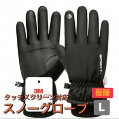 L,XL2点セット再入荷防風 防寒 保温 手袋 お揃い スノボ　バイク　通勤通学