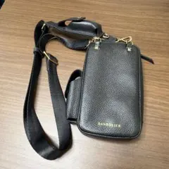 美品】 完売色 BANDOLIER 黒 レザー ポーチ ショルダーバッグ - メルカリ