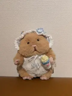 はむにぎり用　ネモフィラ咲くおめかしヘッドドレスとミルク瓶の赤ちゃんセットのサムネイル