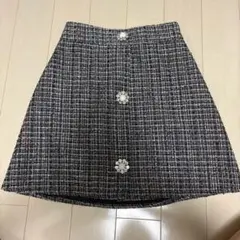 【An MILLE/アンミール】ツイード　ミニスカートのサムネイル