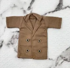 オビツ11 ねんどろいどどーる　ロングジャケットコート　ブラウン