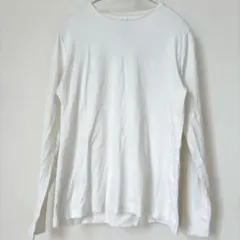 【M】Croft & Barrow ホワイト 白 長袖Tシャツ シンプル