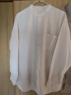 GU バンドカラーシャツ ホワイト XL