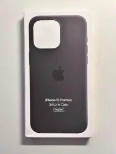 【新品】純正 iPhone 15 Pro Max シリコンケース・ブラック②のサムネイル