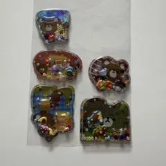 おはじきシール　シャカシャカシール　クマの学校　平成レトロ