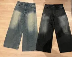 sence of place ビンテージライクワイドデニム　2枚セット