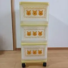くまのプーさん 3段衣装ケース イエローのサムネイル