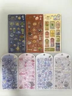 ボンボンドロップシール 4種　きゅるるんシール 3種　計7点セット