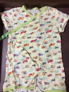 再値下げしました！コンビミニ 飛行機柄 ロンパース 盛夏向き