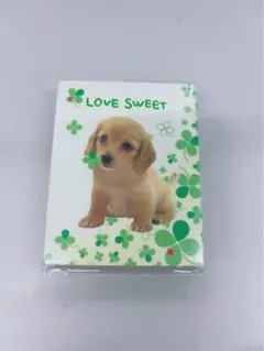 犬とクローバーデザイン平成メモ帳