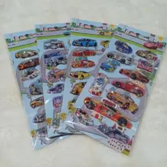 ウォーターシール 車 スポーツカー 4枚セット シール帳