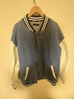 デニムスタジャン風ジャケット