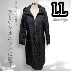 大きいサイズ♡本物追求する方へ！即完売級の美シルエットリアルロングダウン