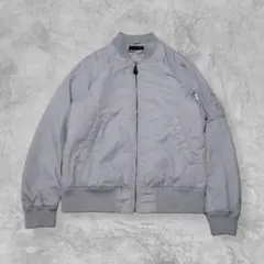 ま*つ様 UNIQLO MA-1系ジャケット ブルゾン グレー M ミリタリー