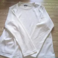 Drea by Minx ホワイト 長袖 Tシャツ 3L