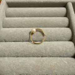 お値下げ　Mimiミミ　パール付きゴールドイヤーカフ　イヤリング