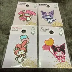 キャラクターワッペン　マイメロ&クロミセット