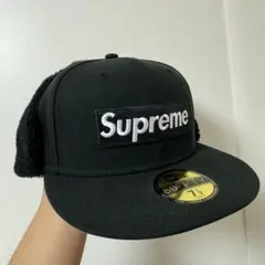 Supreme NEW ERA 59FIFTY ブラック 耳あて付き