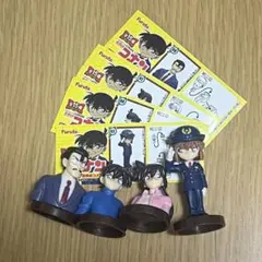 名探偵コナン チョコエッグ5 工藤新一 毛利蘭 毛利小五郎 灰原哀 4点セット
