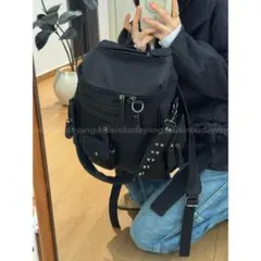 美品 D.KELLY ワンショルダー リュック 2WAY フェイクレザー y2k 