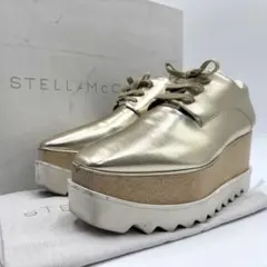ステラマッカートニー エリス プラットフォームシューズ ゴールド 厚底
