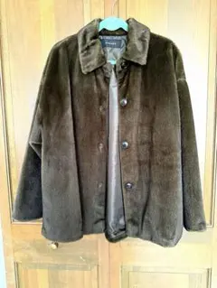 ジーナシス　ファーハーフコート サイズF