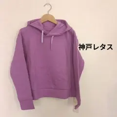 神戸レタス ダンボール フード プルオーバー パーカー パープル M相当