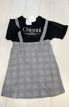 新品 キッズ 女の子 半袖 トップス スカート 2点セット 140cm