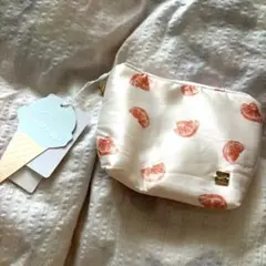 GW最終価格❣️新品未使用タグ付き❣️ジェラートピケ　ティッシュケース付きポーチ